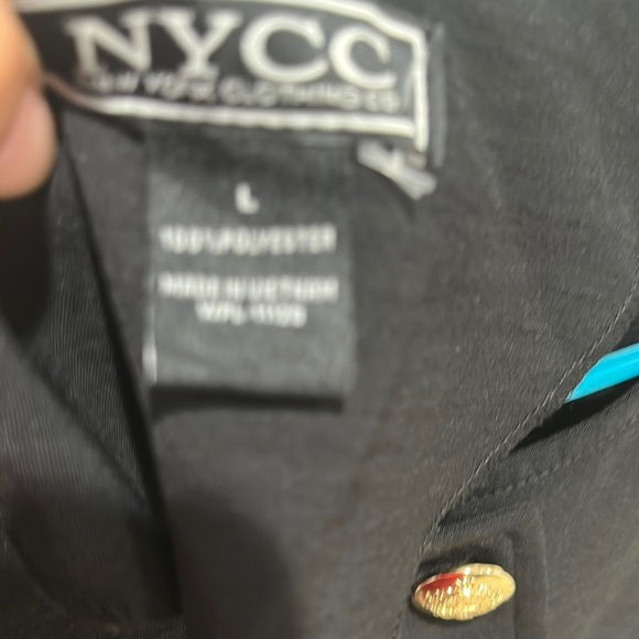 Black and Gold Tailored Blazer with Structured Fabric - Picture 4 of 4